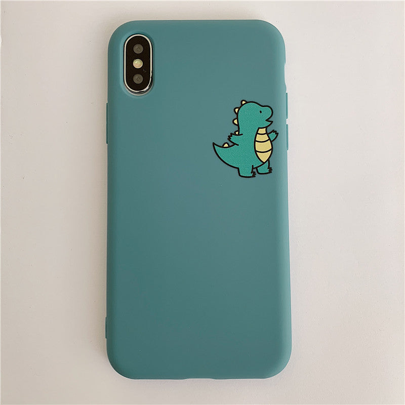 Cute dinosaur silicone phone case