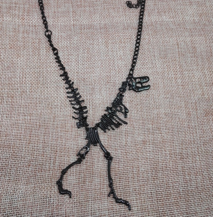 dinosaur skeleton necklace
