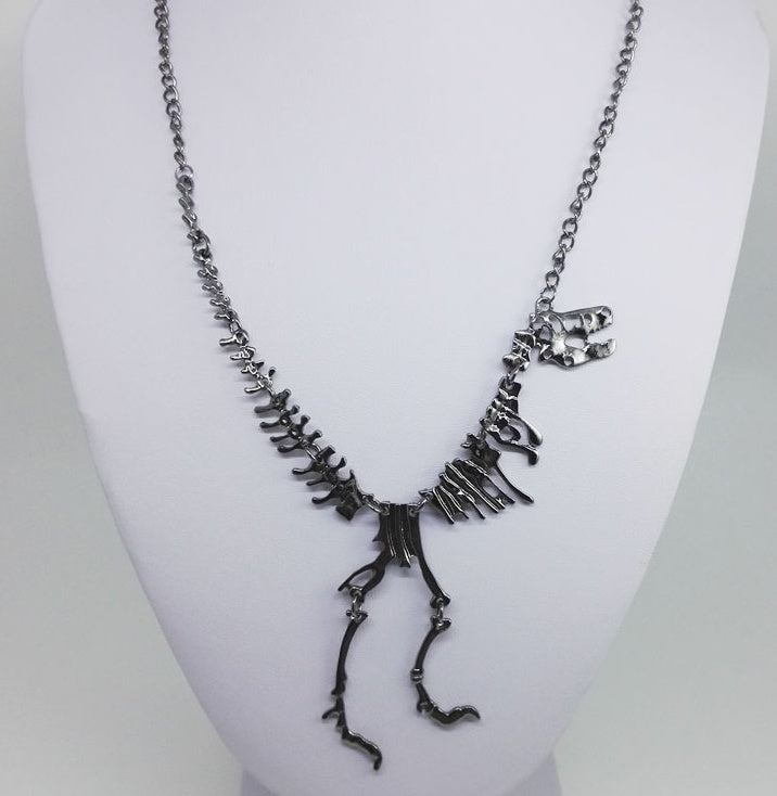 dinosaur skeleton necklace