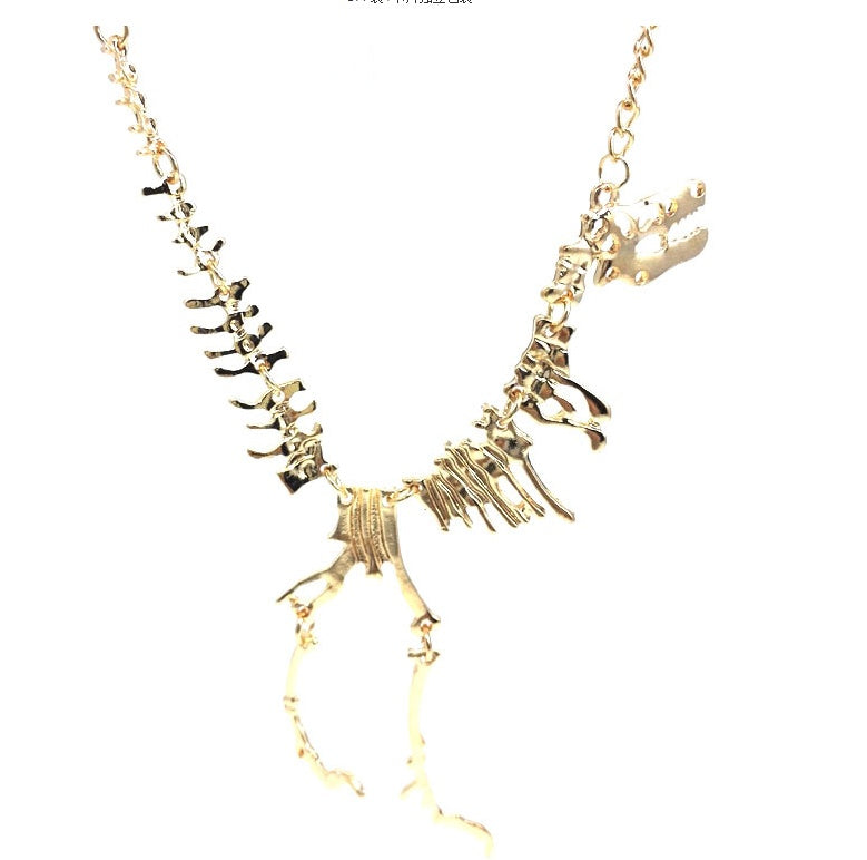 dinosaur skeleton necklace