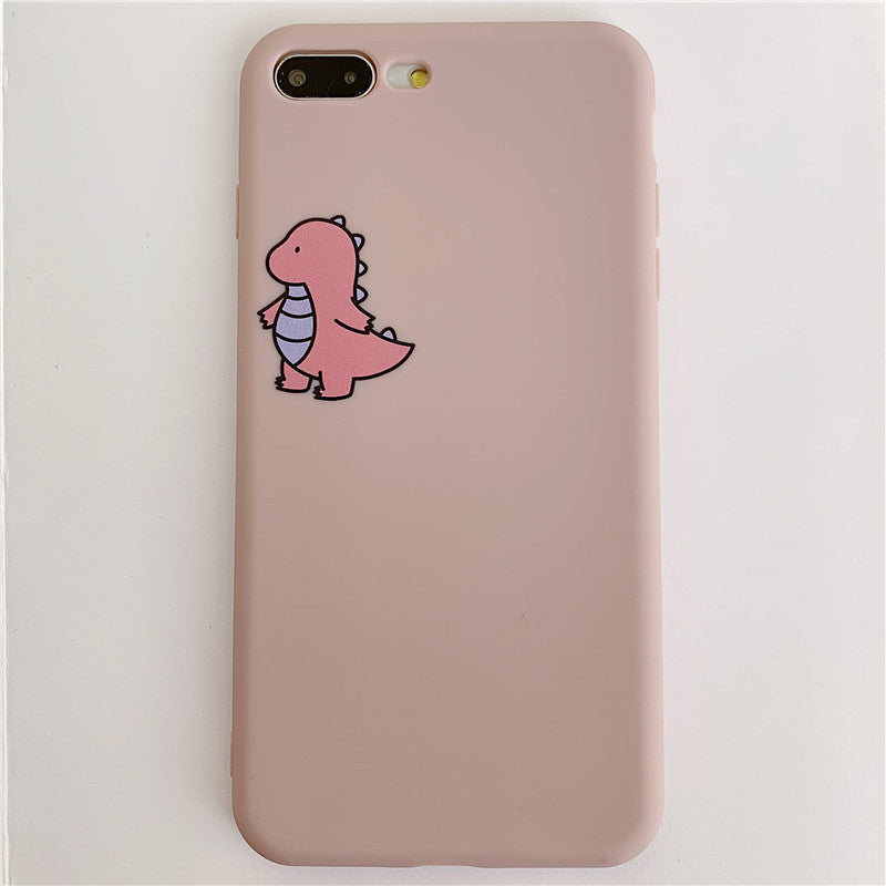 Cute dinosaur silicone phone case