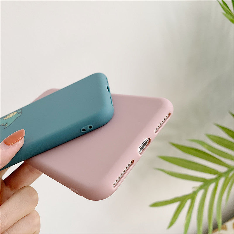 Cute dinosaur silicone phone case