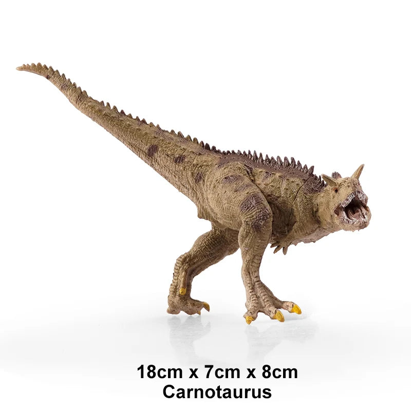 Jurassic Dinosaur Action Figures – Carnotaurus, Ankylosaurus, and T-Rex Models