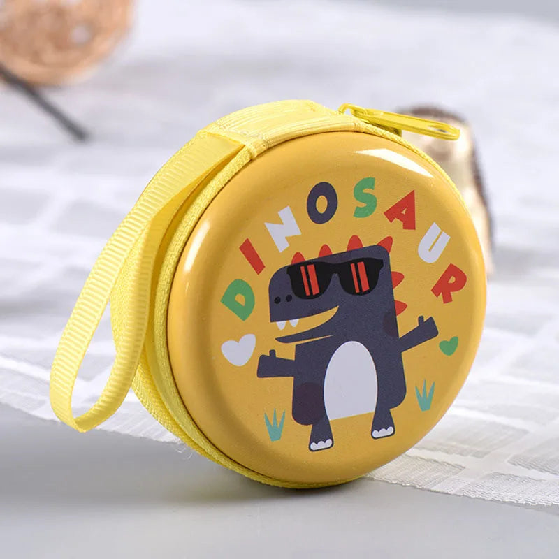 Small Dinosaur Coin Headset Purse Cartoon Purse Cute Key Plus Mini Bag Children Kid Boy Girl Earphone Box Bags