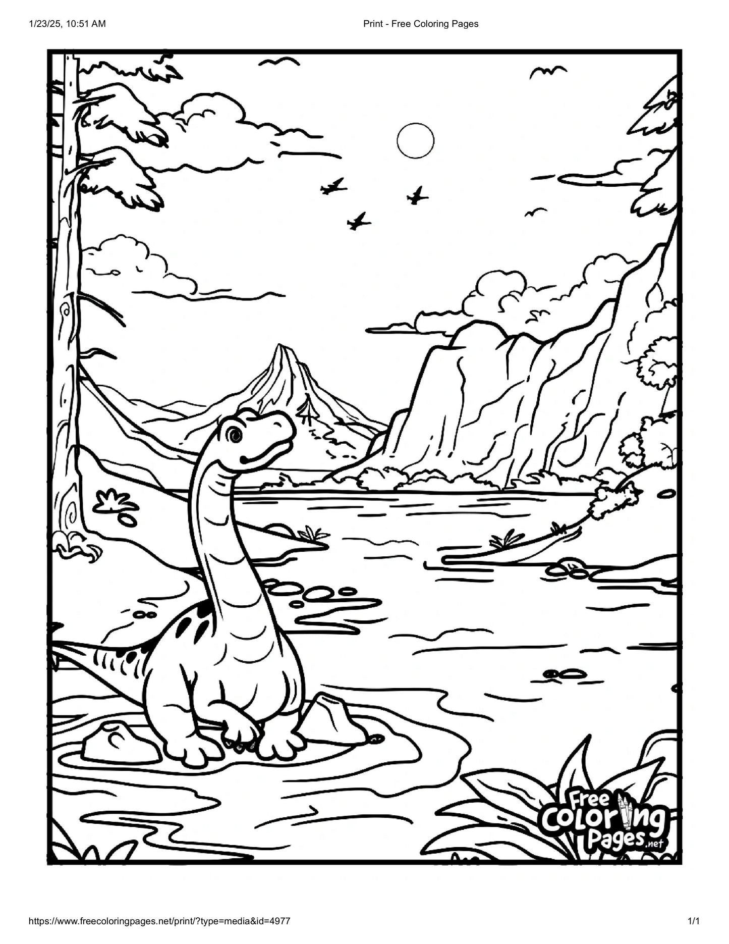 Cartoon Brontosaurus