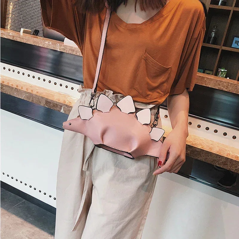 Dinosaur Style Women's Shoulder Bag Purses and Handbags Small Crossbody Bag for Women Casual Animal Clutch Bag Pu Leather