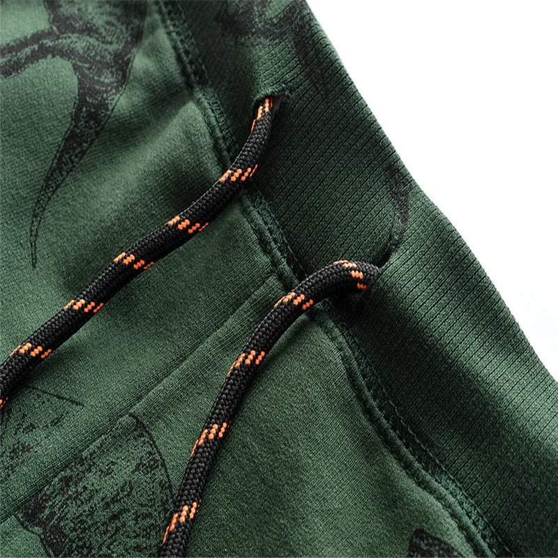 2-7T Dinosaur Print Drawstring Sweatpants for Boys & Girls