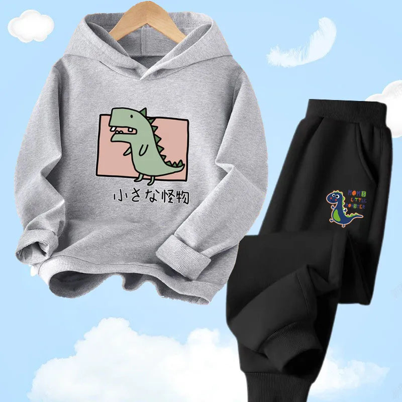Children's Dinosaur Hoodie and Pants Set