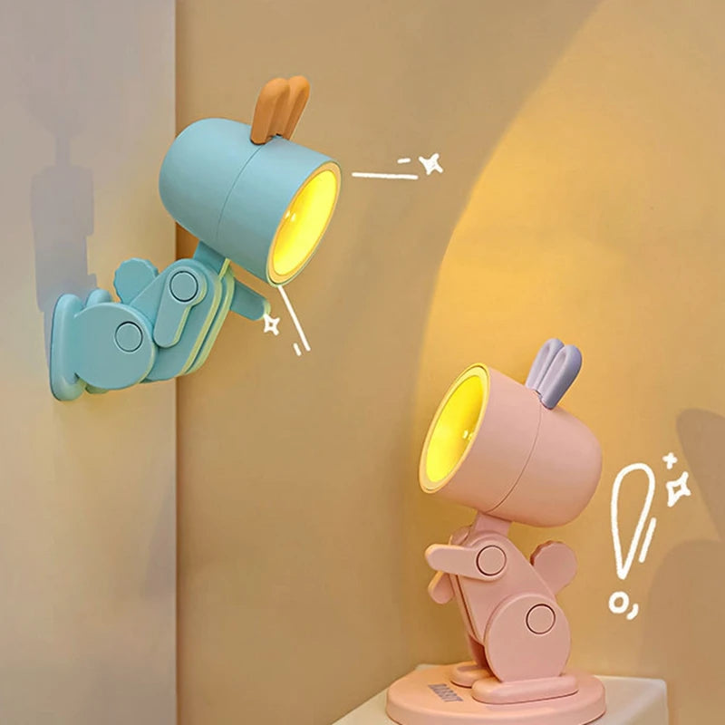 LED Dinosaur Night Light - Portable & Folding Table Lamp for Kids & Bedroom Decor