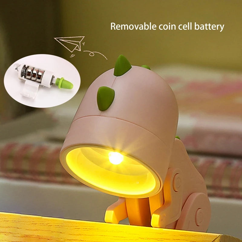 LED Dinosaur Night Light - Portable & Folding Table Lamp for Kids & Bedroom Decor