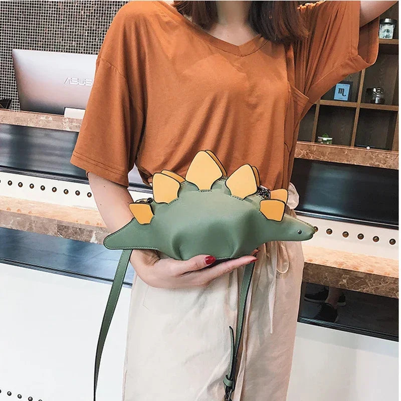 Dinosaur Style Women's Shoulder Bag Purses and Handbags Small Crossbody Bag for Women Casual Animal Clutch Bag Pu Leather