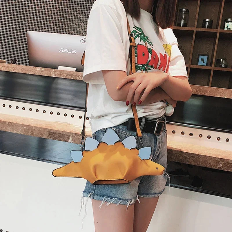 Dinosaur Style Women's Shoulder Bag Purses and Handbags Small Crossbody Bag for Women Casual Animal Clutch Bag Pu Leather