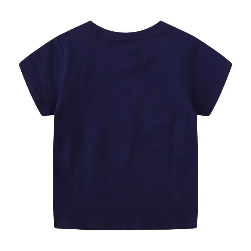 Summer Kids Luminous Dinosaur T-shirt