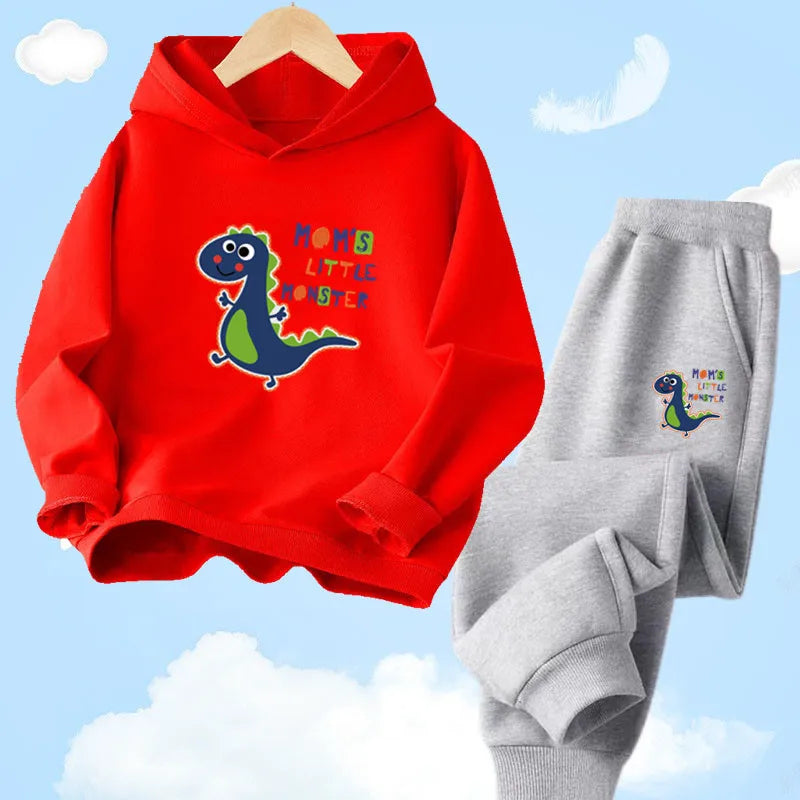 Children's Dinosaur Hoodie and Pants Set