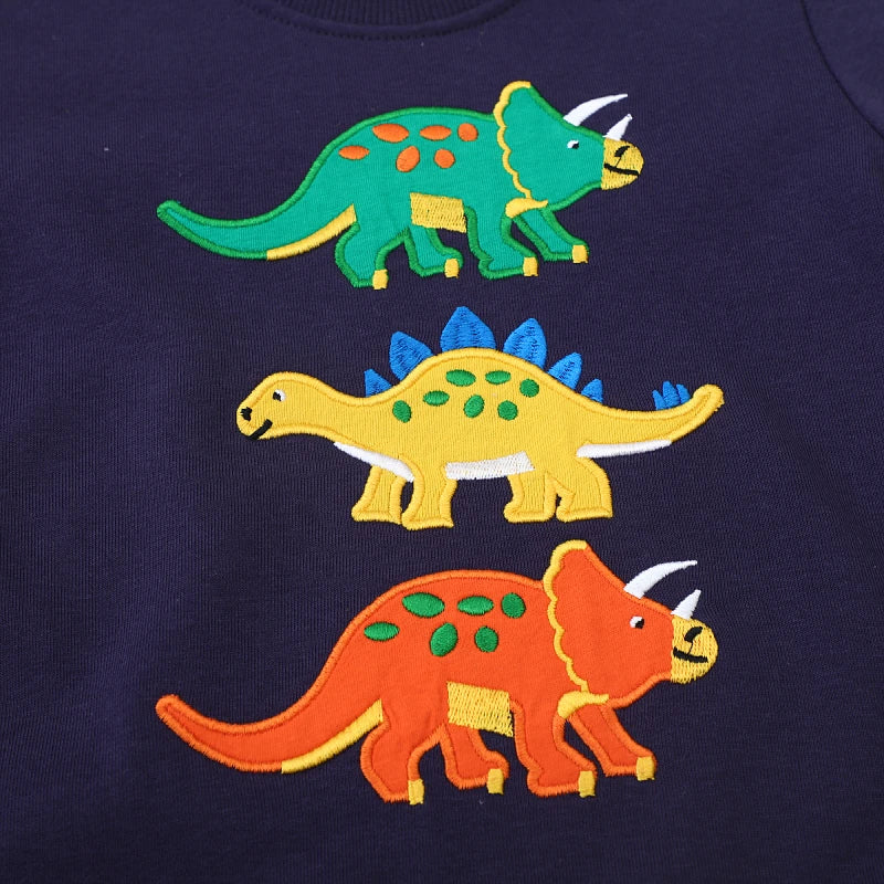 Boys' Hoodie – Cartoon Dinosaur Sweatshirt