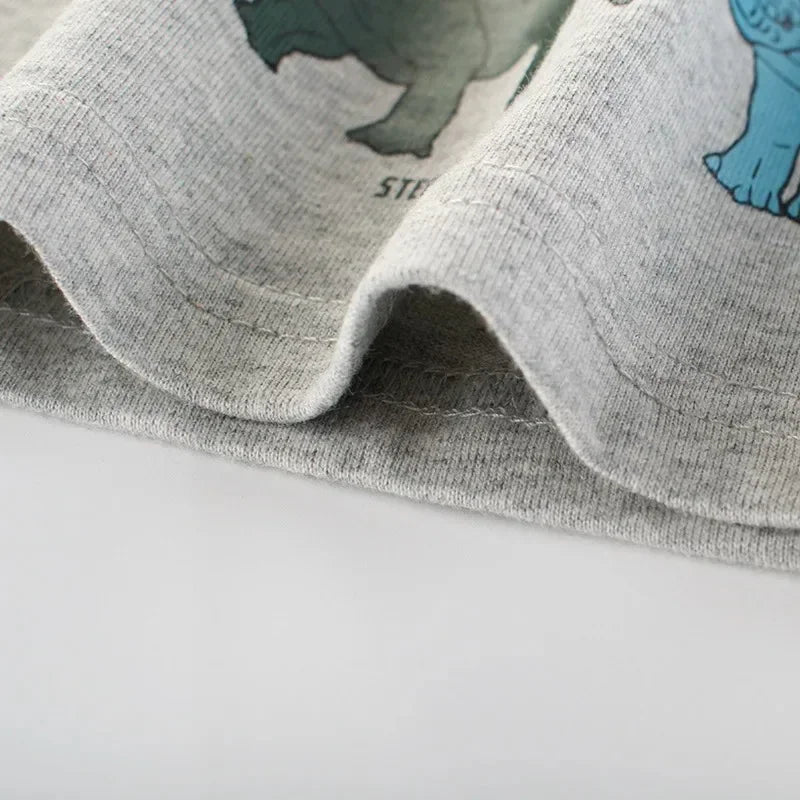 Cartoon Dinosaur Long Sleeve T-Shirt for Boys, 2-9Y