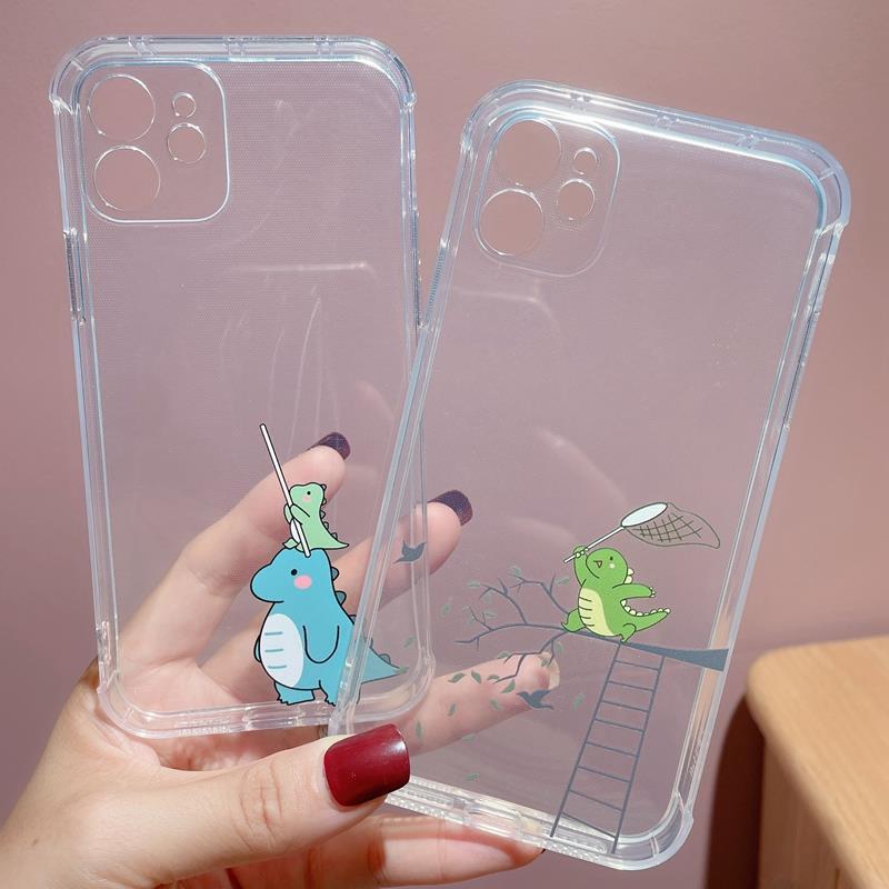 Creative Dinosaur Transparent Soft Phone Case IPhone