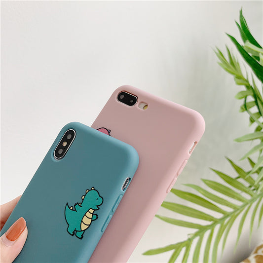 Cute dinosaur silicone  phone case