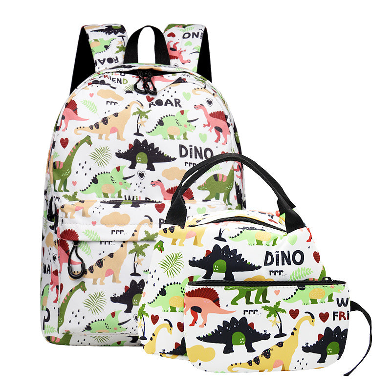 Fashion Dinosaur Print Style Backpack Laptop Bag