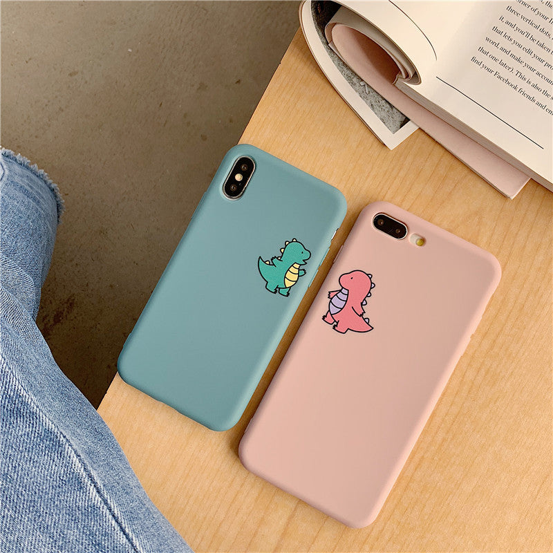 Cute dinosaur silicone  phone case