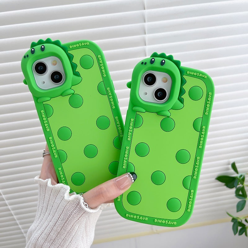 Green Dinosaur Lens For 11 Phone Case Iphone12ProMax1314 prosilicone Case