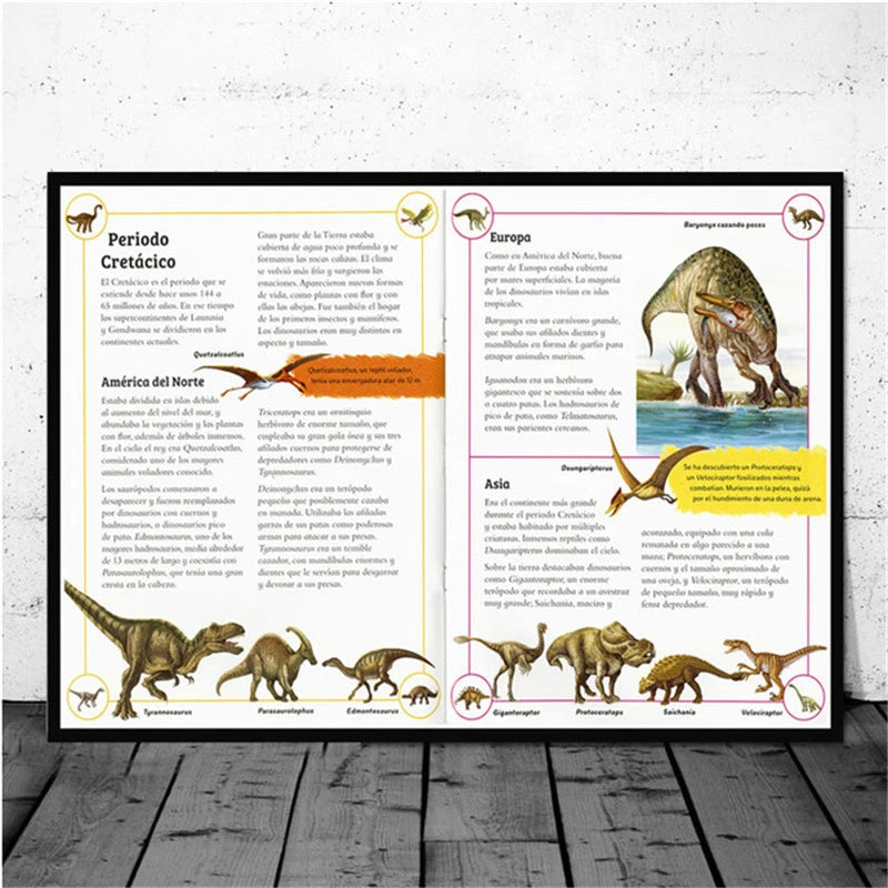 Dinosaur Canvas Art – Prints and Posters for Kids' Room, Nursery & Home Decor