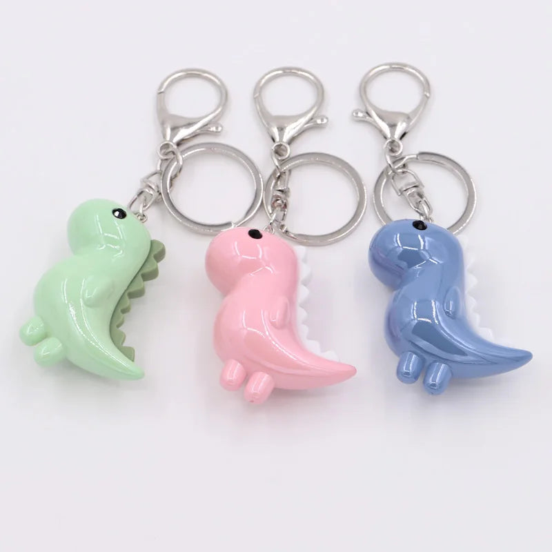 VONNOR Cute Cartoon Dinosaur Key Chain Accessories High Quality Acrylic Animal Pendant Keychain ring Jewelry Gifts