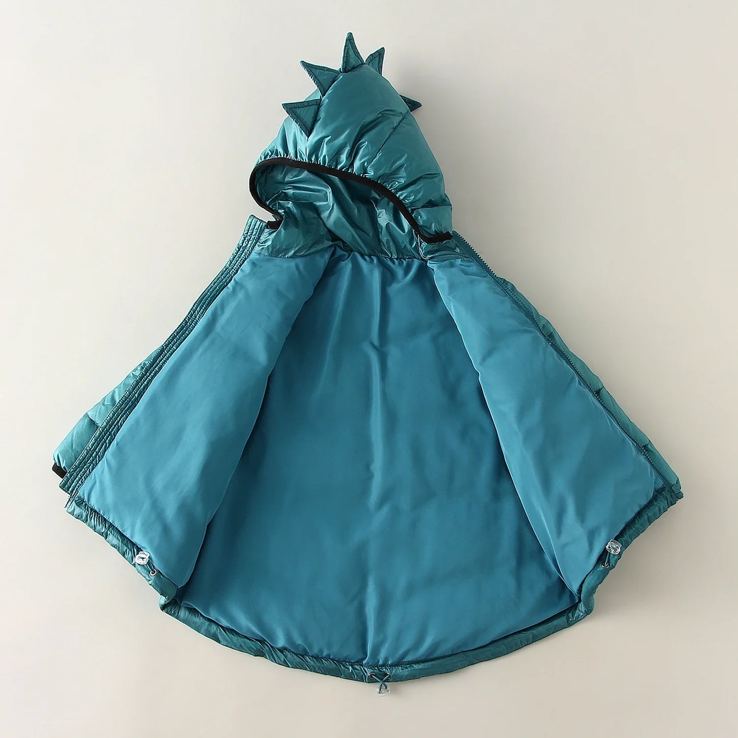 Kids Puffy Dinosaur Coat – Windproof, Waterproof, and Warm Down Jacket