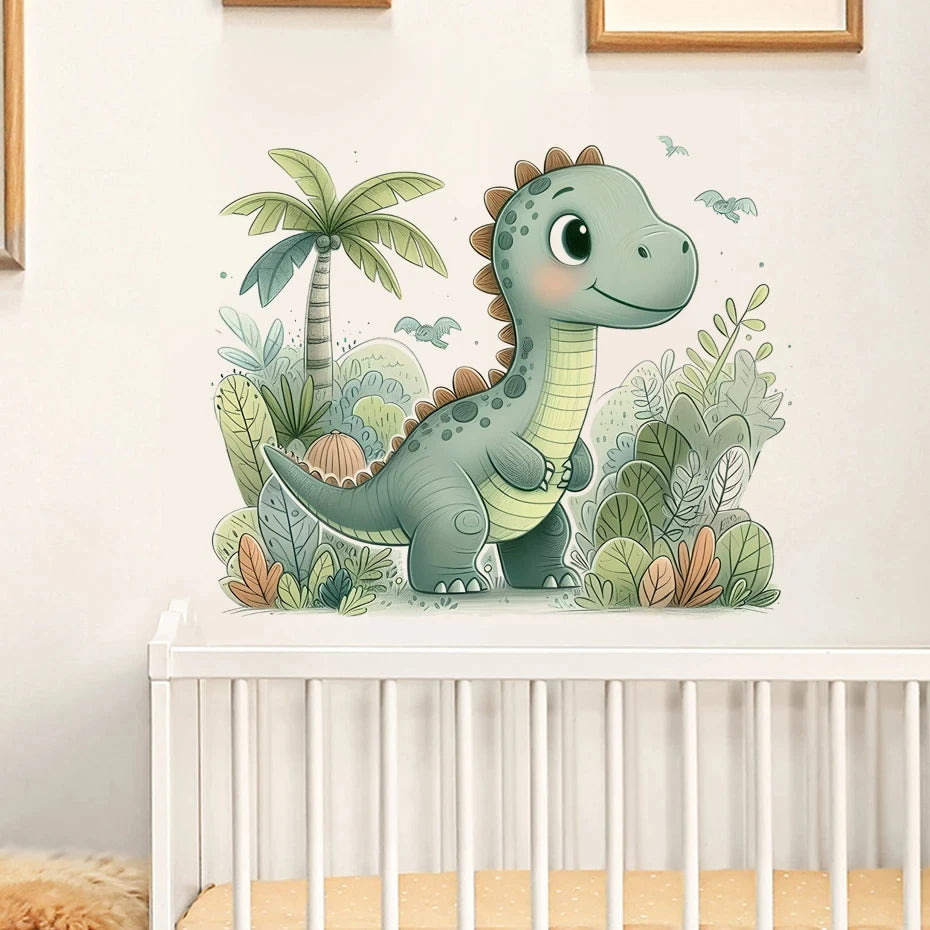 Cartoon Dinosaur Wall Stickers - Kids Room & Nursery Decor