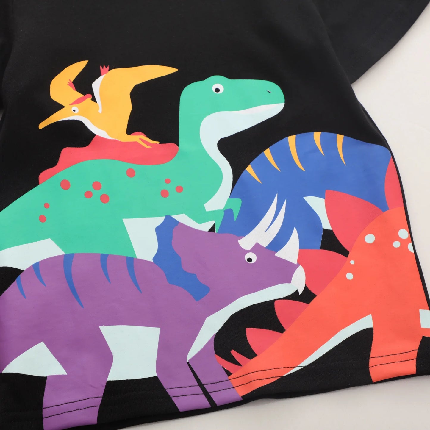 2-7T Kids Dinosaur T-Shirts Cotton Summer Tees