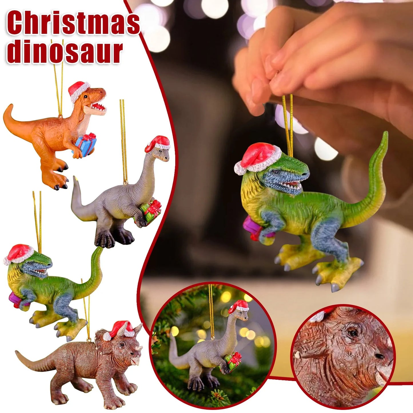 Christmas Decorations 2024 Acrylic Dinosaur Hanging Pendant Christmas Things To Decorate House Fast Shipping Arbol De Navidad