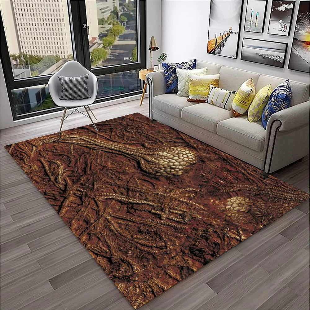 3D Dinosaur Fossil Carpet Rug for Living Room, Bedroom, Sofa, Kids Area