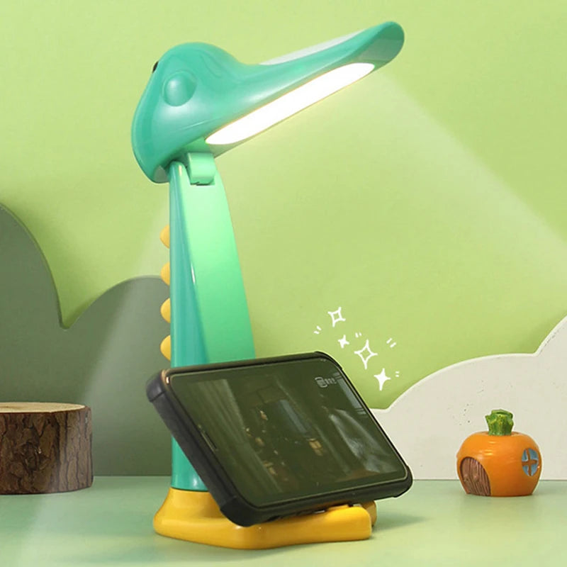 Touch-Sensitive Cute Dinosaur LED Night Light – USB Rechargeable, Adjustable Sleep Timer