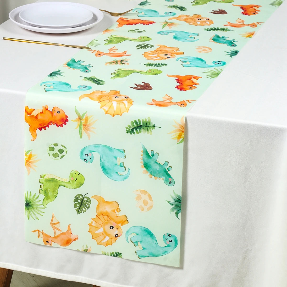 Jurassic Dinosaur Table Runner – Roar Dino Themed Birthday Party