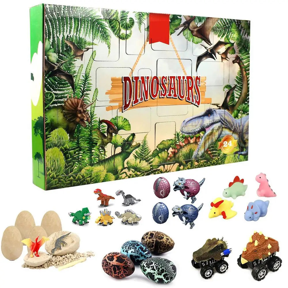 Christmas Advent Calendar Dinosaur Fossil Digging Kit Christmas Archaeology Science Digging Toys Xmas Gifts For Kids Boys Girls