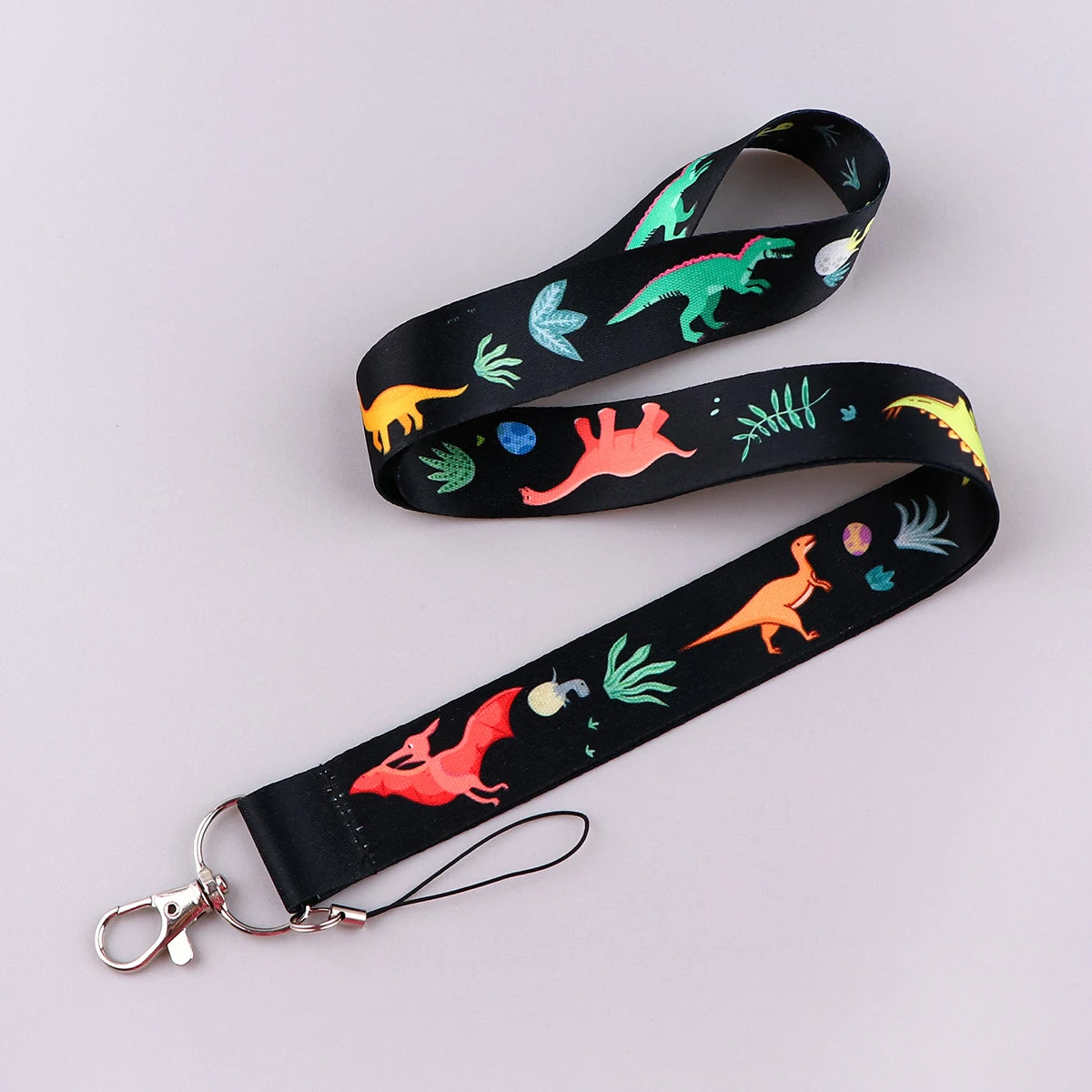 Cute Dinosaurs Credential Holder Lanyards for Keys Neck Strap ID Card Keychain Cell Phone Straps Keyring Accessories Boys Gifts