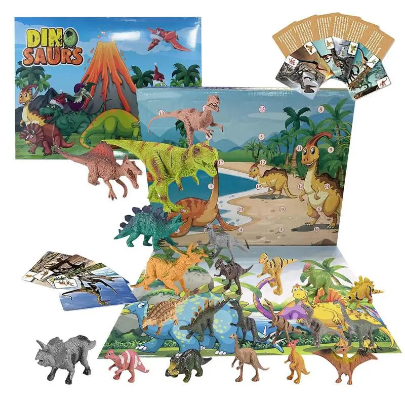 Dinosaur Advent Calendar 24 Days Dinosaur Christmas Countdown Calendar Toys Dino Toy Christmas Gift For Boys Girls