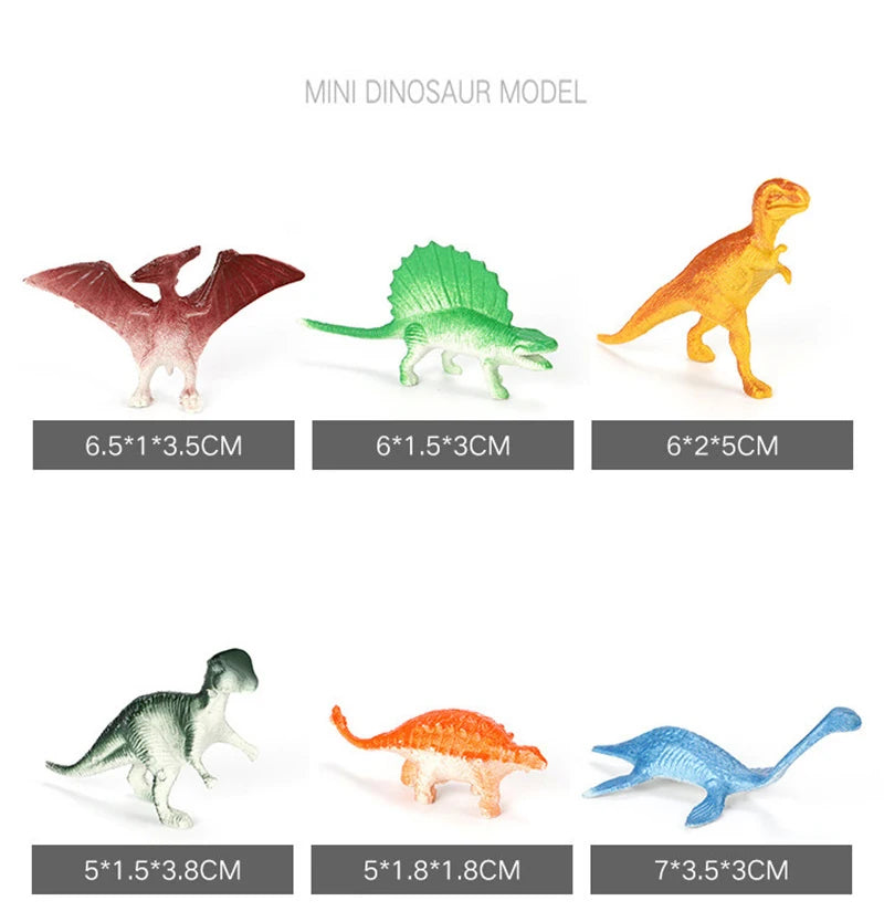 39-Piece Mini Dinosaur Figurine Set