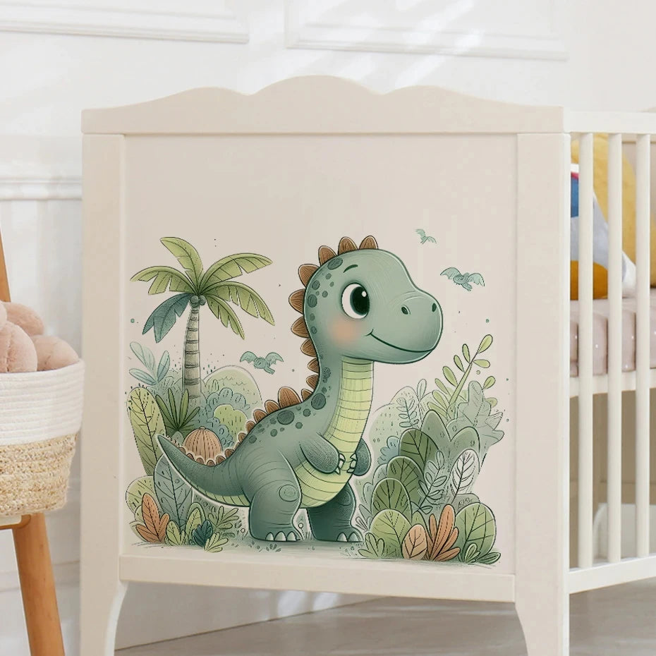 Cartoon Dinosaur Wall Stickers - Kids Room & Nursery Decor