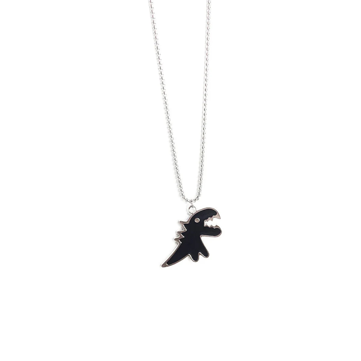 European And American Retro Creative Cute Cartoon Dinosaur Necklace Niche Design Lovers Long Sweater Chain