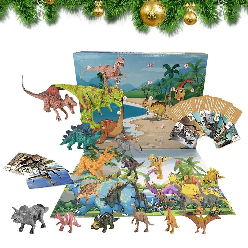 Dinosaur Advent Calendar 24 Days Dinosaur Christmas Countdown Calendar Toys Dino Toy Christmas Gift For Boys Girls