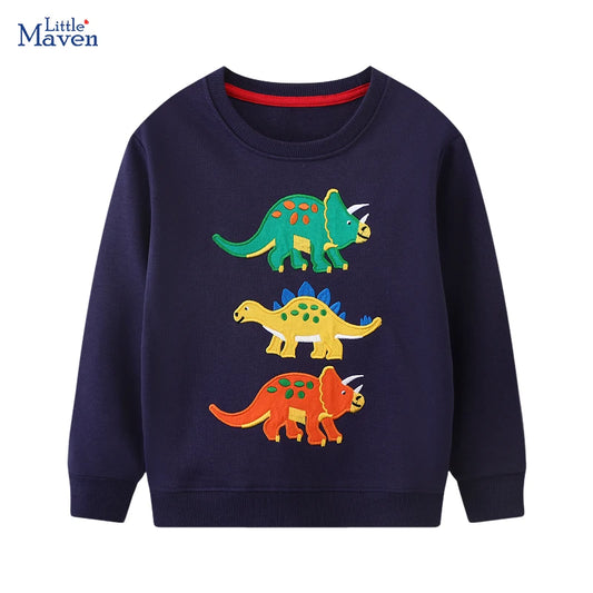 Boys' Hoodie – Cartoon Dinosaur Sweatshirt