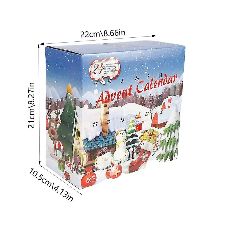 Advent calendar 2023 Christmas dinosaur scene Advent calendar, countdown to 24 dinosaur number toy set for Party