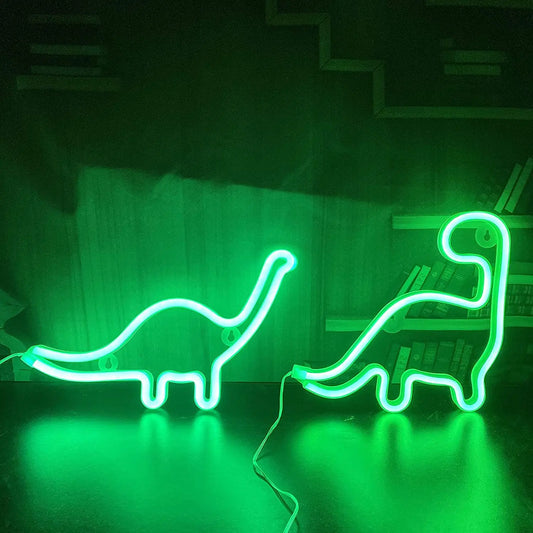 Dinosaur LED Neon Light - Desk Decoration,Home Decor, Gift for Kids & Adults