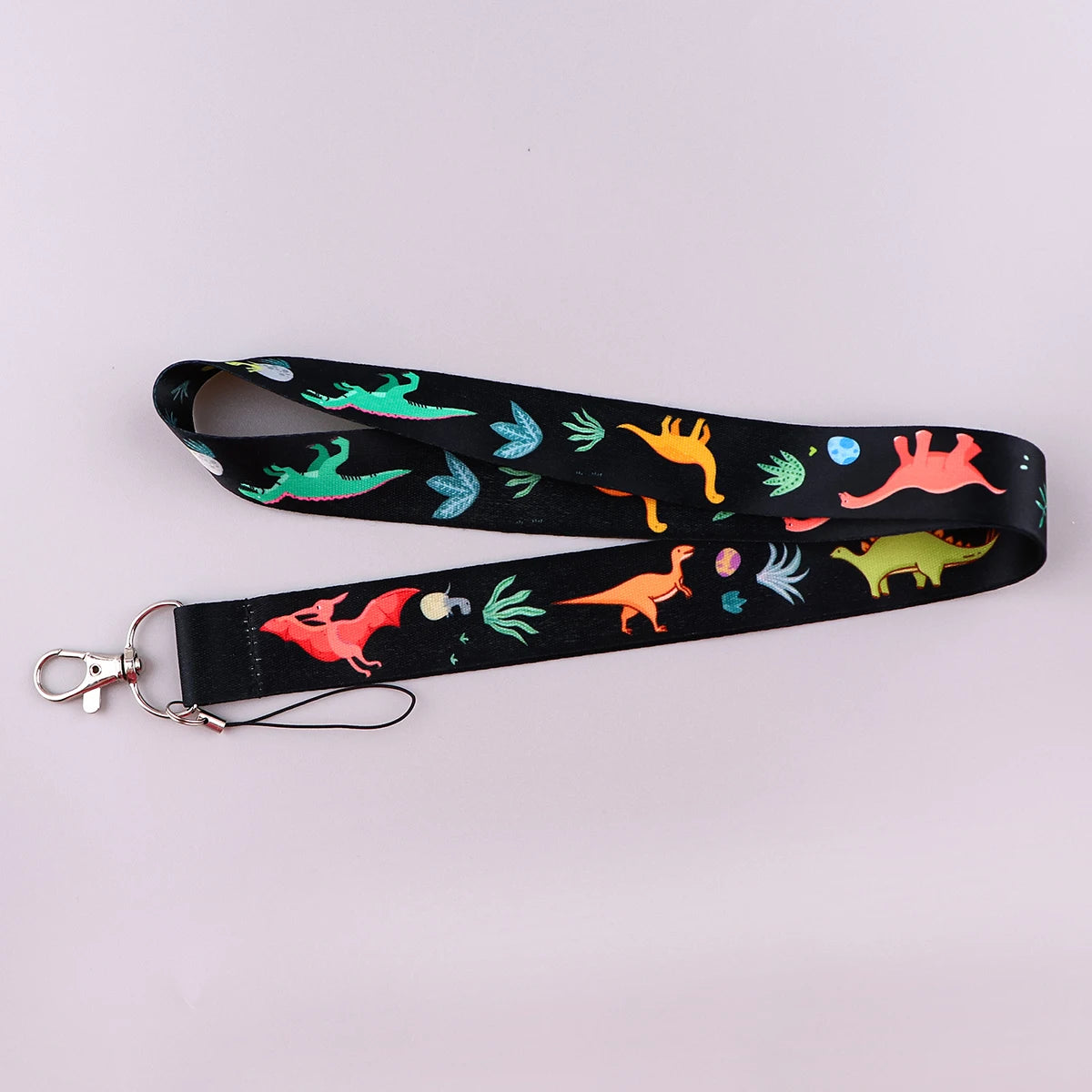 Cute Dinosaurs Credential Holder Lanyards for Keys Neck Strap ID Card Keychain Cell Phone Straps Keyring Accessories Boys Gifts