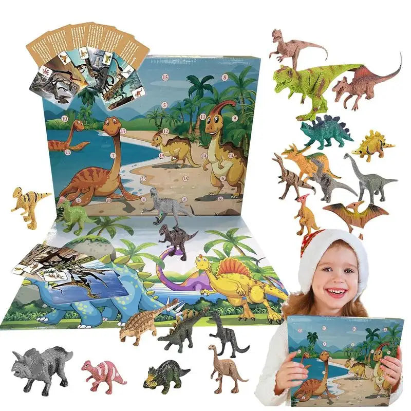 Dinosaur Advent Calendar 24 Days Dinosaur Christmas Countdown Calendar Toys Dino Toy Christmas Gift For Boys Girls