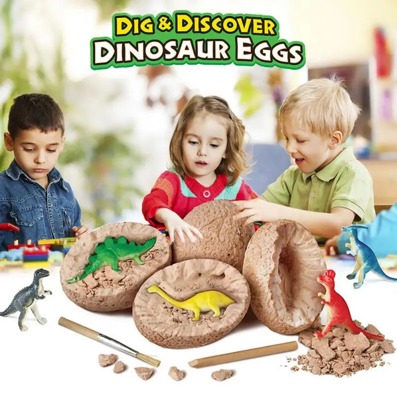 Kids' Dinosaur Fossil Digging Kit – Educational