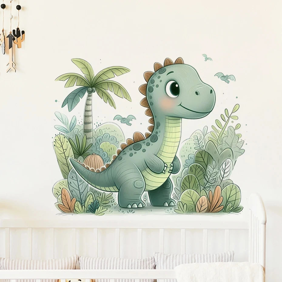 Cartoon Dinosaur Wall Stickers - Kids Room & Nursery Decor