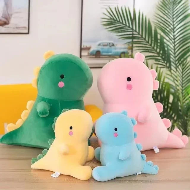 35cm Squishy Dinosaur Doll Plush Toy Soft Dino Plushie Little Cartoon Kawaii Animal Kids Birthday Stuffed Animal Patung Dolls