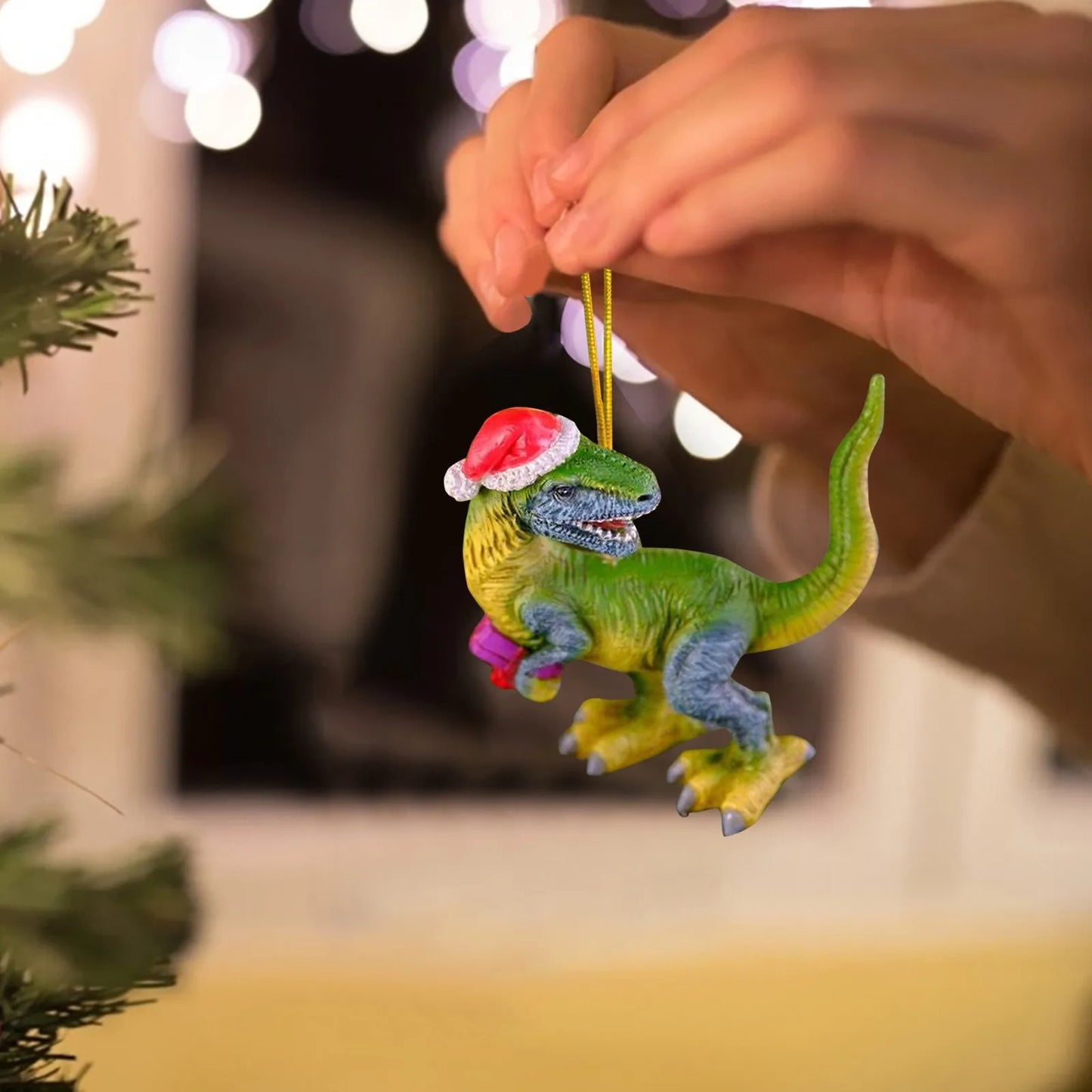 Christmas Decorations 2024 Acrylic Dinosaur Hanging Pendant Christmas Things To Decorate House Fast Shipping Arbol De Navidad